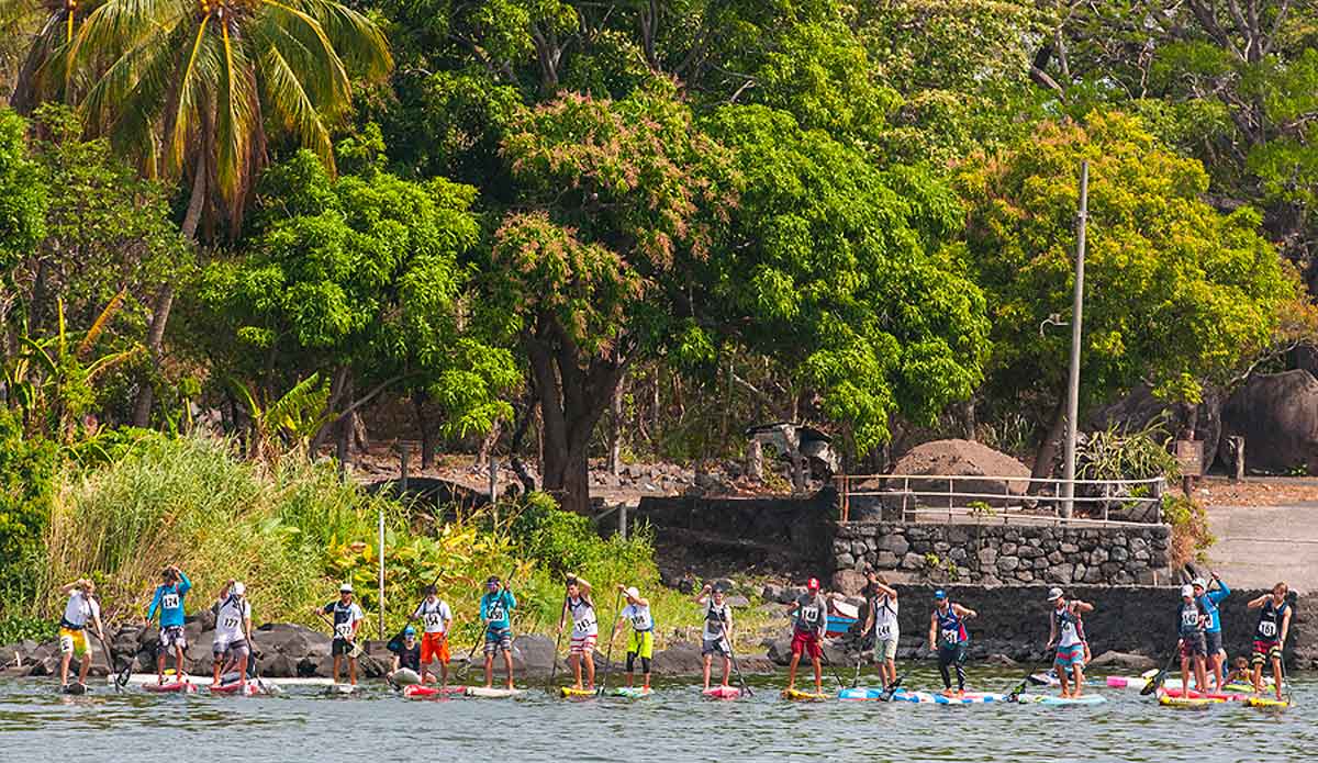 Men\'s long distance race. Photo: <a href=\"http://www.isasurf.org/\"> ISA | Rommel</a>