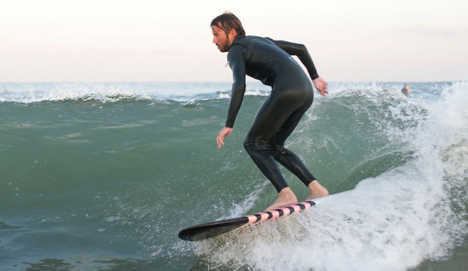 Dave Sincox on his 4\'11 in the 2 foot surf. Style points Dave.  Photo: <a href=\"http://mikeincitti.com/\" target=_blank>Mike Incitti</a>