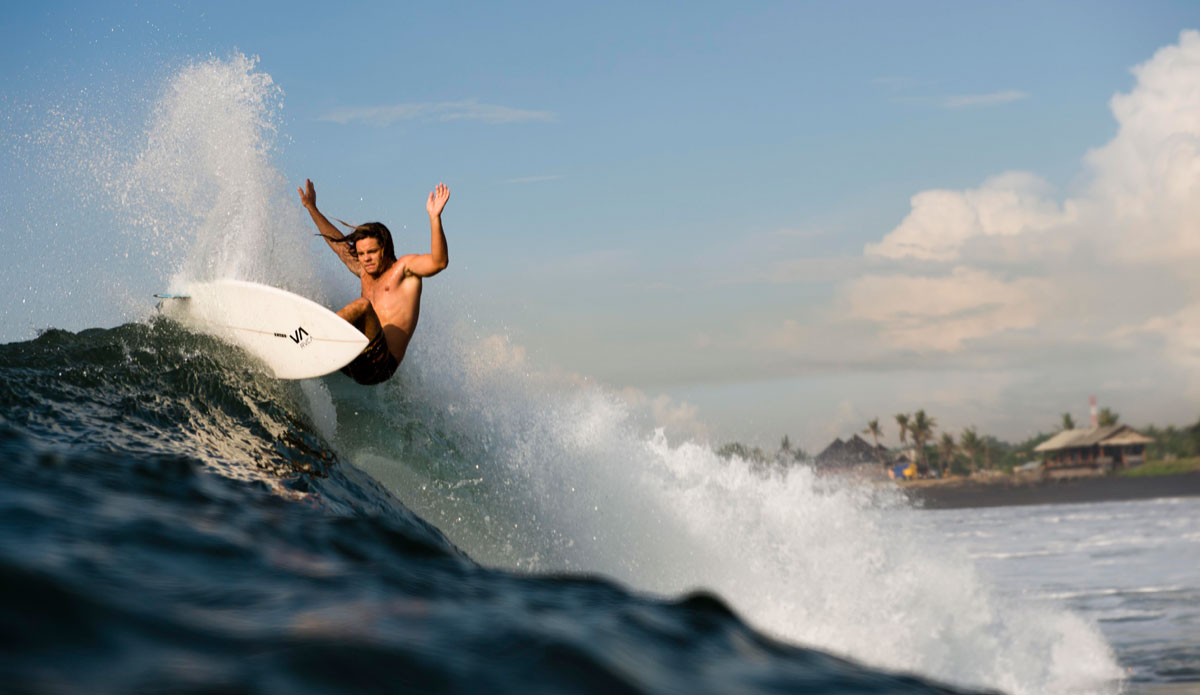 It\'s always a good time to watch Ellis surf these self shaped twin fins.
 Photo: <a href=\"http://www.jackdekortphoto.com.au/\">Jack Dekort</a>