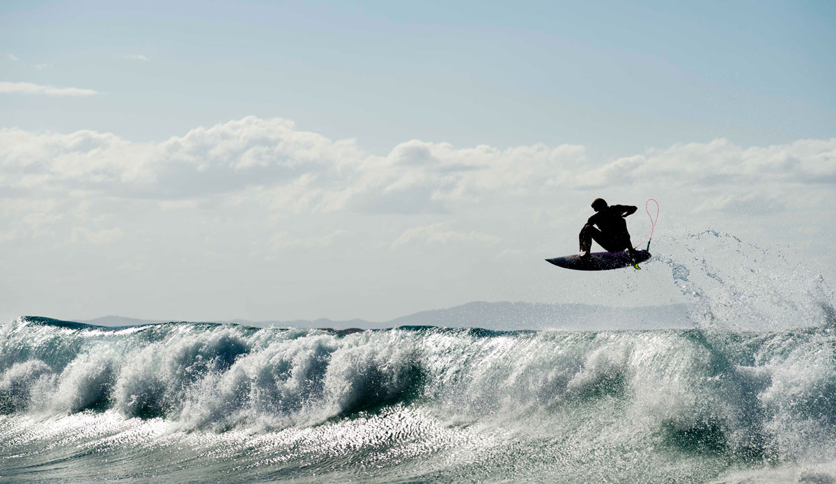 Julian Wilson made the trip home for a few quick sessions on the points at Noosa after the Quicksilver pro. Photo: <a href=\"http://www.jackdekortphoto.com.au/\">Jack Dekort</a>