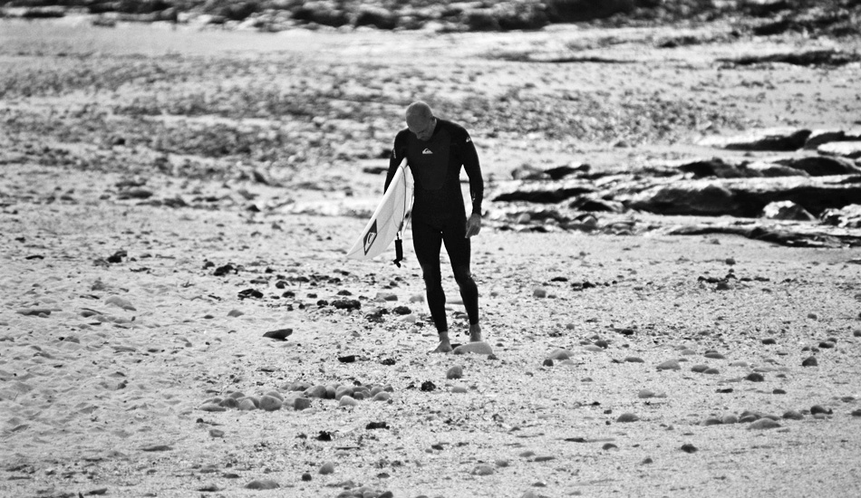 Kelly Slater, searching for a piece of J-Bay. Photo: Jared Aufrichtig