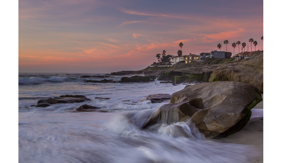 Pink mist. La Jolla, San Diego.