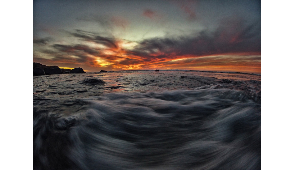 Sundown at Sunset Cliffs. Sunset Cliffs, San Diego.