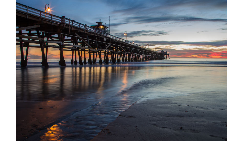 A mid-winter sunset at the San Clemente Pier. San Clemente, CA.