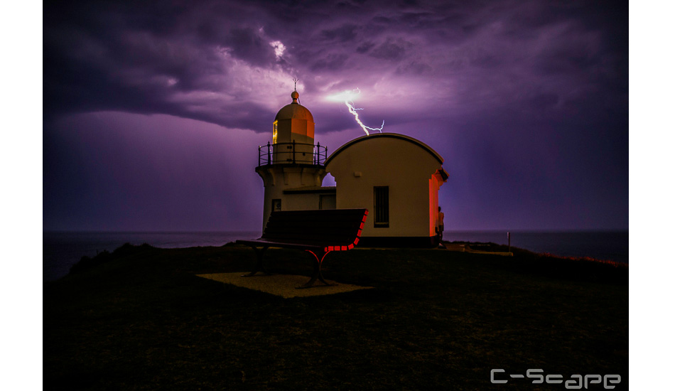 Lightning Storm Tacking Point Lighthouse. Photo: <a href=\"http://www.facebook.com/cscapephoto\">Jason Kirkpatrick</a>