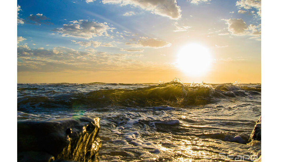 Sunrise Shore Break. Photo: <a href=\"http://www.facebook.com/cscapephoto\">Jason Kirkpatrick</a>