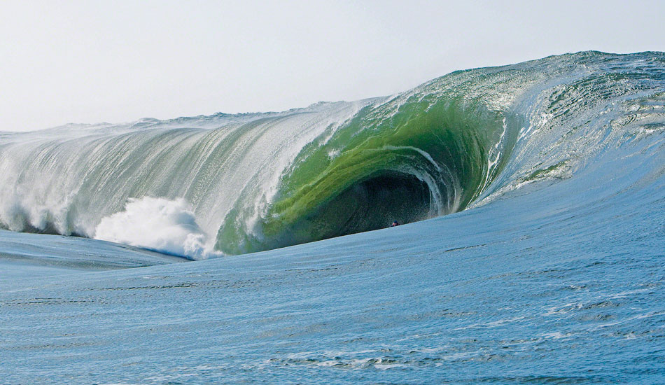 Mark Healey, The Yeti, 2008. This image was the winner of the 2008 XXL Monster Tube Award. And yes, that is Mark\'s head peaking out from that barrel.  Photo: <a href=\"http://www.photomurray.com/\" target=_blank>Jason Murray</a>.