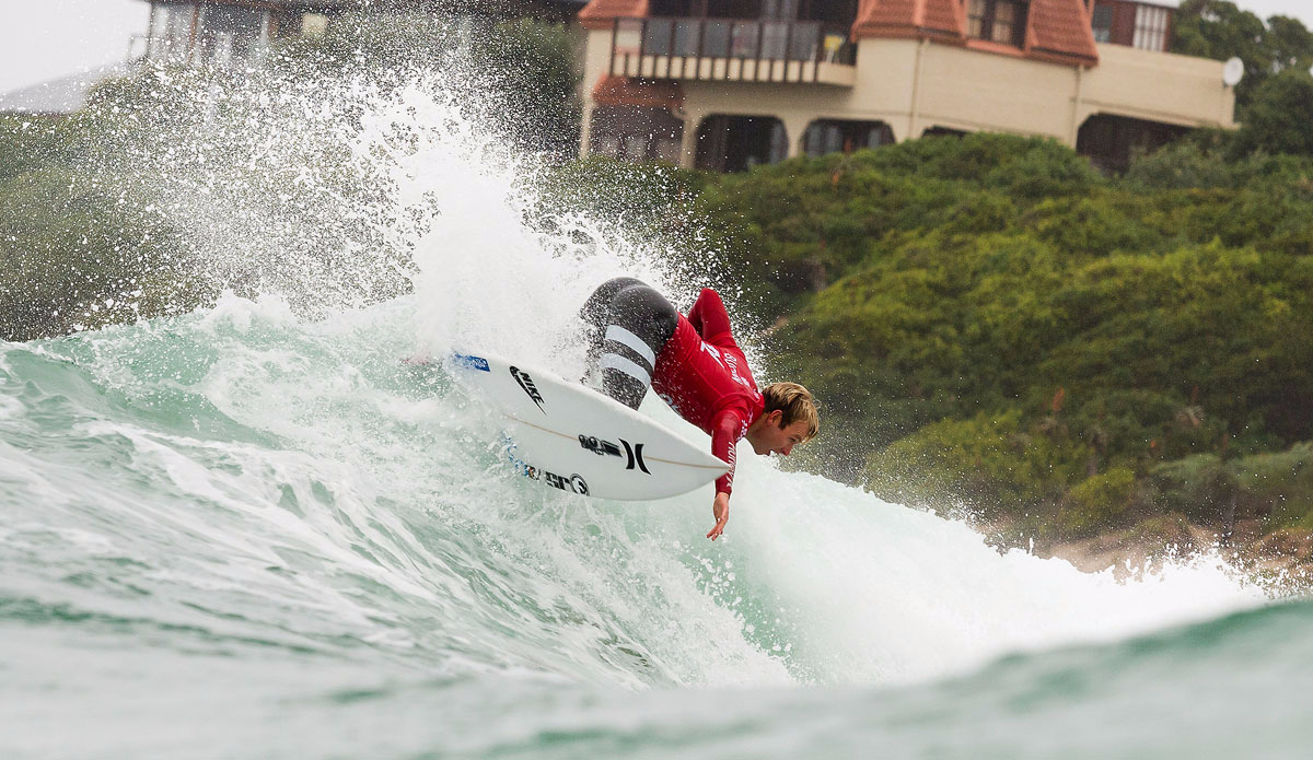 Adrian Buchan of Central Coast, New South Wales, Australia (pictured) winning his Round 4 heat at the JBay Open to advance into the Quarterfinals on Saturday July 18, 2015. Photo: <a href=\"http://www.worldsurfleague.com/\">WSL</a>/<a href=\"https://instagram.com/kc80\">Cestari</a>