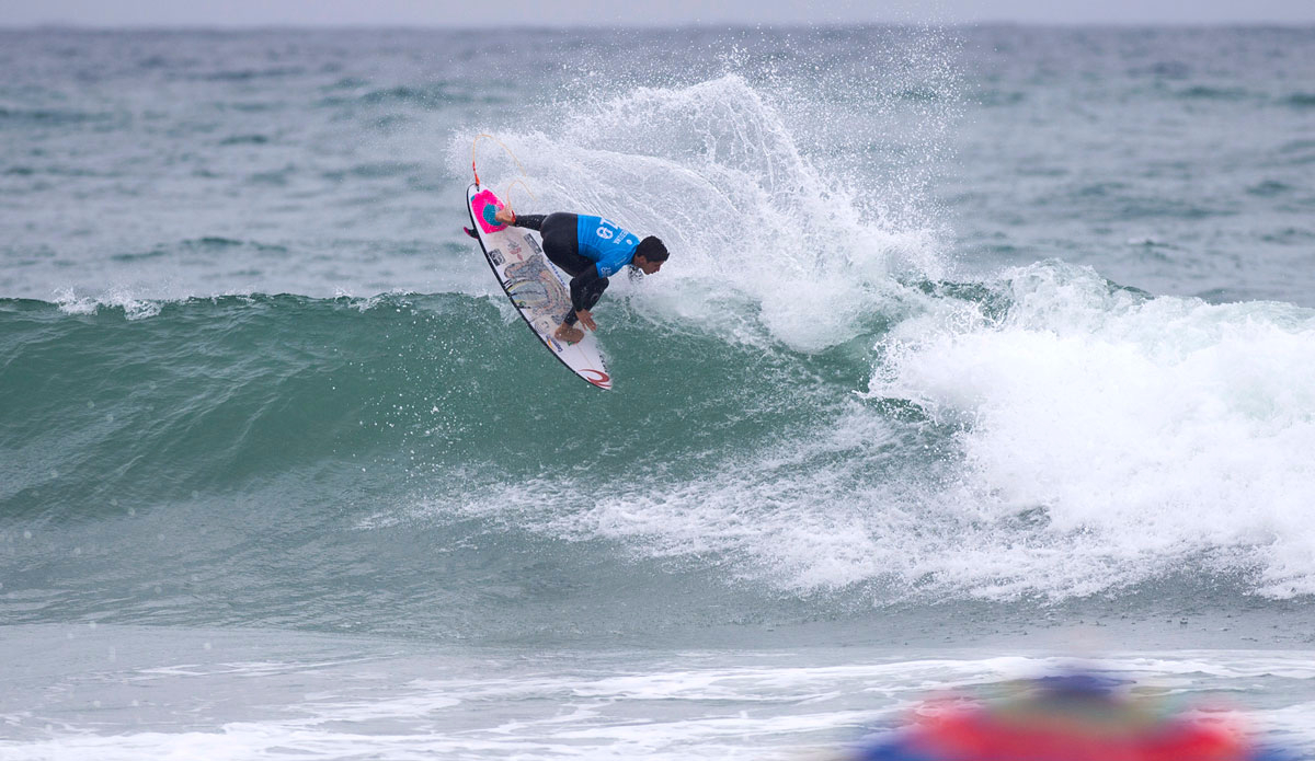 Gabriel Medina of Brasil (pictured) winning his Round 4 heat at the JBay Open to advance into the Quarterfinals on Saturday July 18, 2015. Photo: <a href=\"https://instagram.com/kirstinscholtz/\">Kirstin Scholtz</a>/<a href=\"http://www.worldsurfleague.com/\">WSL</a>