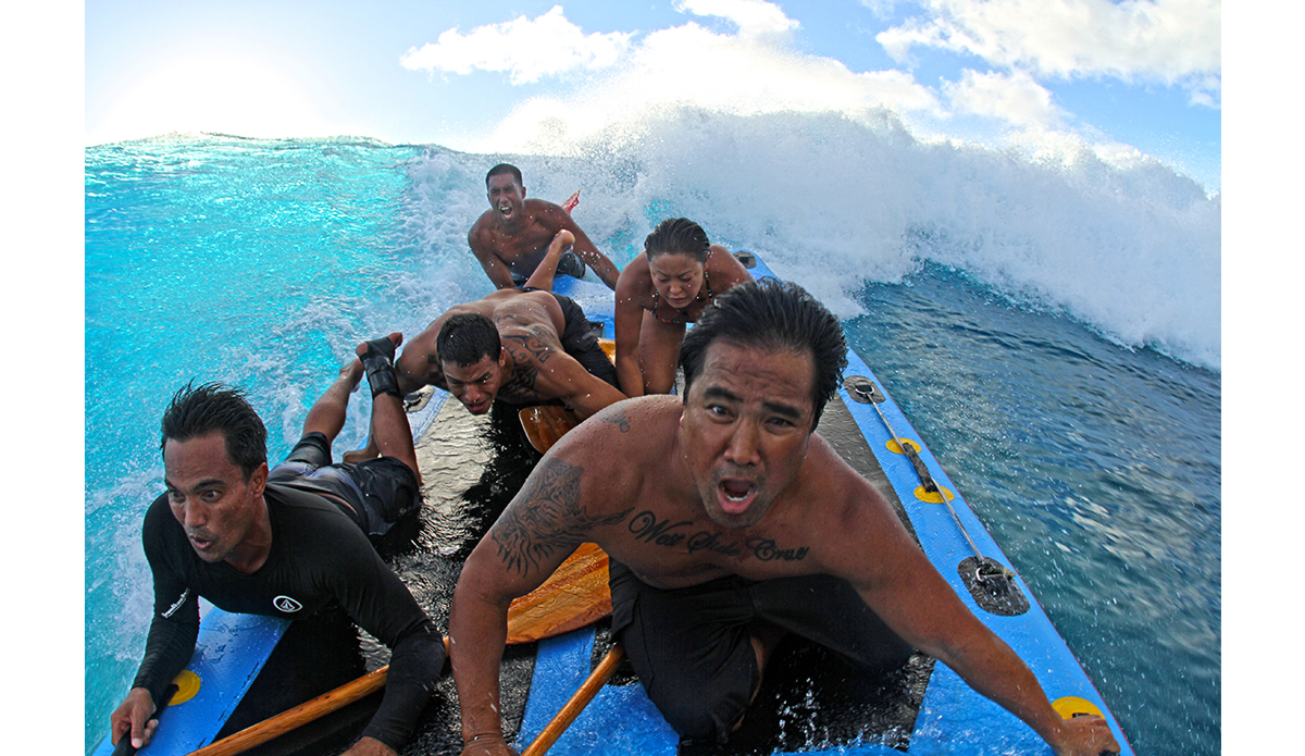 The supsquatch is 16 foot long and 6 1/2 foot wide of pure inflatable fun. I was literally riding on the front of this craft to get this shot, pretty much the most fun ever. Photo: <a href=\"http://instagram.com/manaphotohawaii\">Mana Photo Hawaii</a>