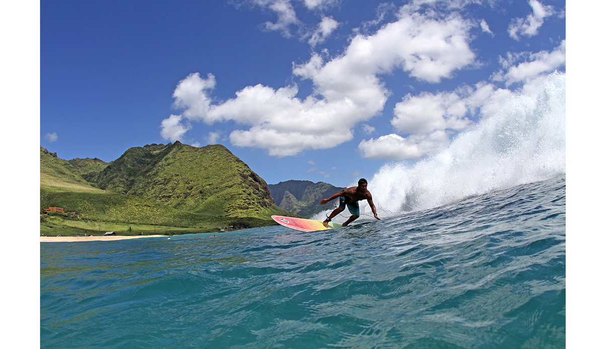 I\'m proud to call Rusty Keaulana one of my best friends, he\'s always teaching me so much about the ocean… here he is playing in his backyard on the Westside. Photo: <a href=\"http://instagram.com/manaphotohawaii\">Mana Photo Hawaii</a>