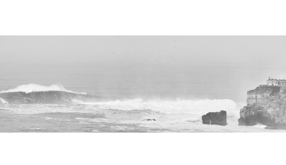 Felipe Cesariano taking that monster wave while I was having coffee. Photo: <a href= \"http://joaobracourt.com/\" target=_blank>Joao Bracourt.</a>