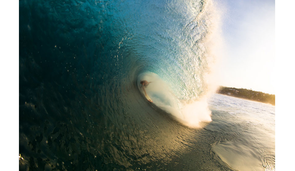 When Puerto gets solid, it really starts to come alive. Waves breathe, sucking air and blowing it out all over the place. Here, Pat Shaughnessy does his best to ride it out. Photo: <a href=\"http://www.hungrywalrus.com/\" target=_blank>John Maher</a>