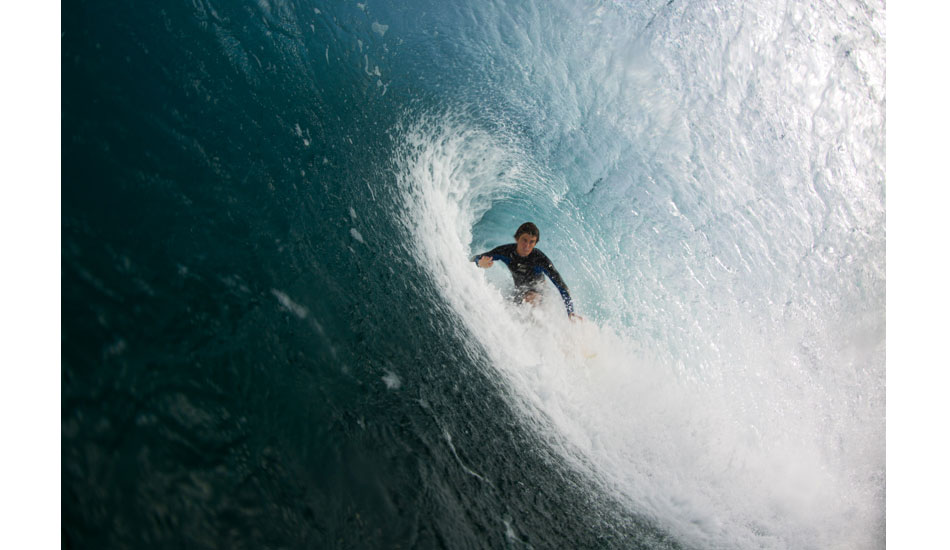 Rusty Long is an incredible surfer and awesome human. He spends a ton of time at Puerto and it shows because he drove through this foam monster. Photo: <a href=\"http://www.hungrywalrus.com/\" target=_blank>John Maher</a>