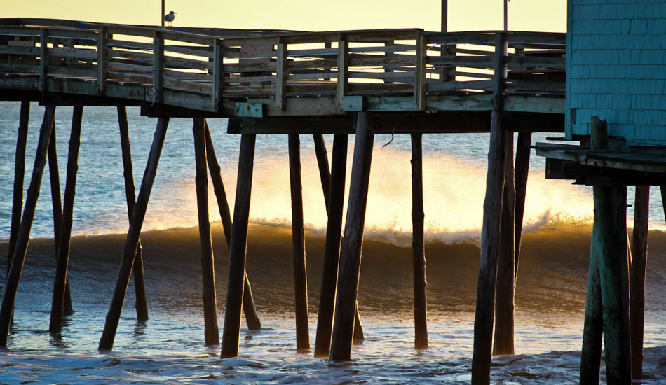 Avalon Pier, Kill Devil Hills, NC: Mind surfers welcome. Photo: Shaun Devine.