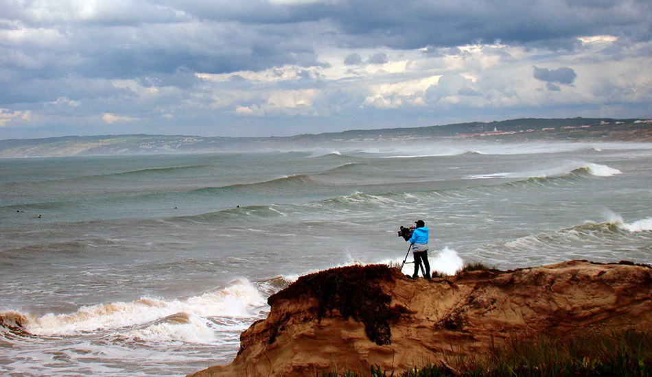 Peniche:  Filming a star. Photo: Jose Pinto 