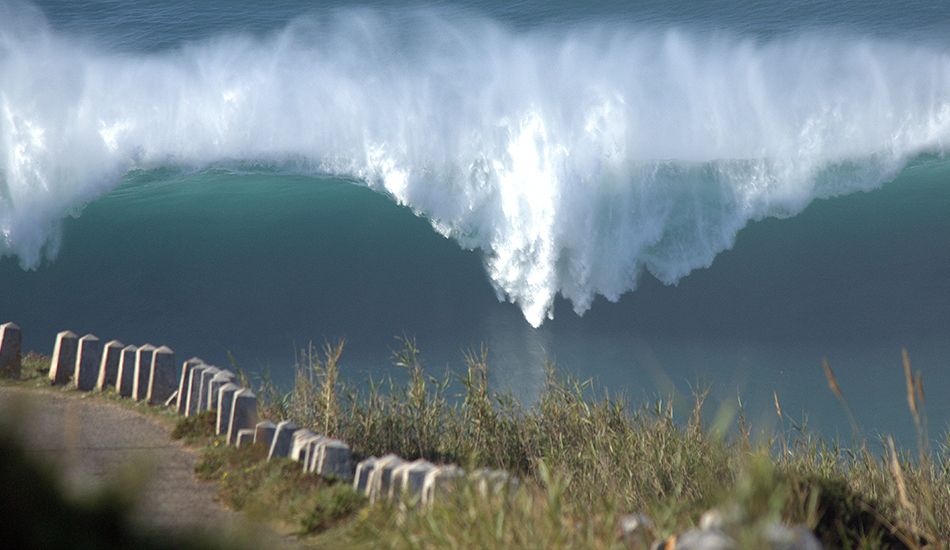 Nazaré:   Come and get me. Photo: Jose Pinto