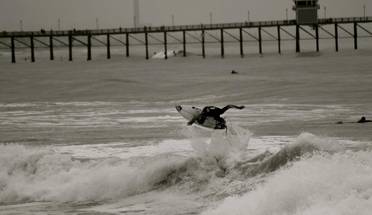 After shooting with Mikey Powell and Anthony Osment in LA County we headed south to Oceanside. Mikey snagging some hang time north of the pier. Photo: <a href=\"http://www.studiopierce.com/about/\">Josh Pierce</a>