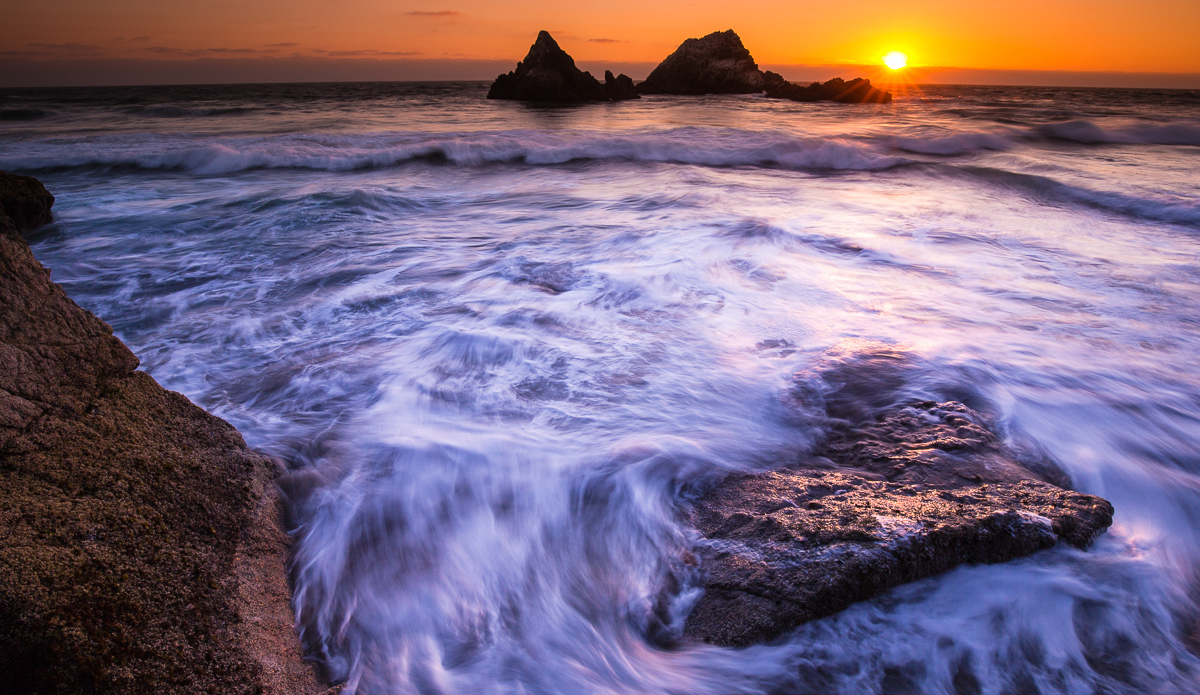 Sutro Bath is a perfect place to watch the sunset in the heart of San Francisco.