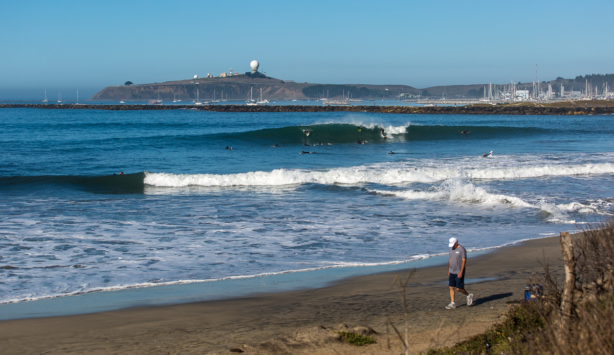 A fun little beach break just south of Mavericks. 