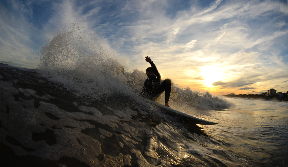 Here\'s Samuel Lagod enjoying a nice Folly Beach sunset. Photo: <a href=\"http://follyhood.blogspot.com\">Justin Morris</a>