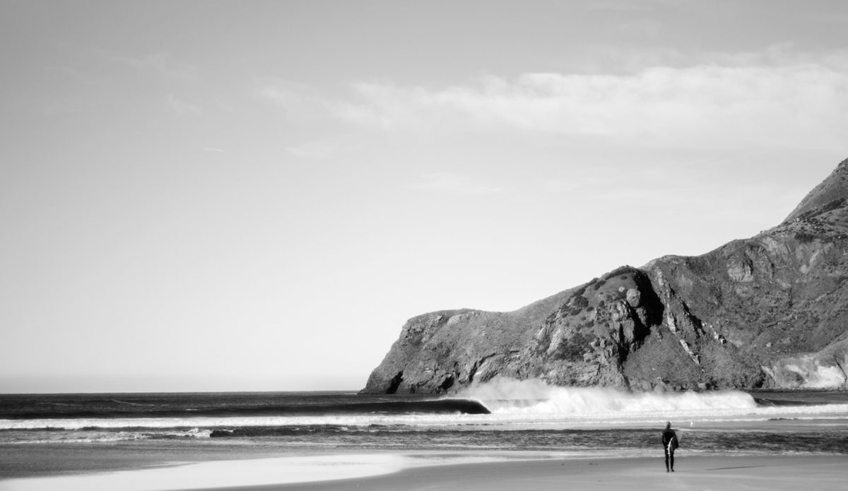 A trip to New Zealand to hunt along the East Coast of the South Island for remote beach breaks and whatever else we could fit in. We took the luck to book in the early stages of winter unfolding. Not sure if it was the smartest move. It was fuh-ree-zing. After many treks across the ditches of the South Island, walking along side seals and sea lions, we stumbled across this fine looking beach break. Photo: <a href=\"http://www.kanebrownphoto.com/#1\">Kane Brown</a>