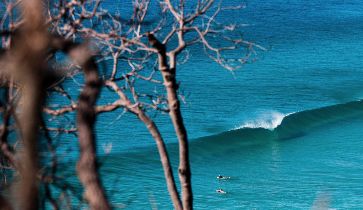 This photograph sums up that all Mondays aren\'t so bad. Two mates enjoying an uncrowded fun beach break on the Sunshine Coast. Photo: <a href=\"http://www.kanebrownphoto.com/#1\">Kane Brown</a>