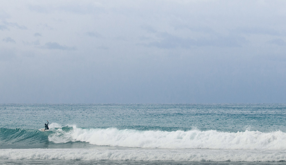 Off the lip. Byron Bay rights. Photo: <a href=\"http://www.mackie-studio.com\">Karl Mackie</a>