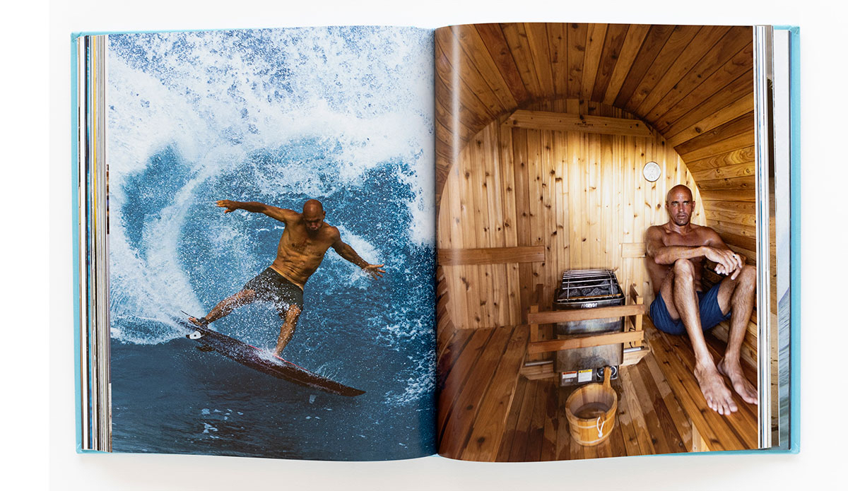 More than just surf shots, \"Kelly Slater: A Life of Waves\" is full of candid shots. Photo: Todd Glaser//Rizzoli