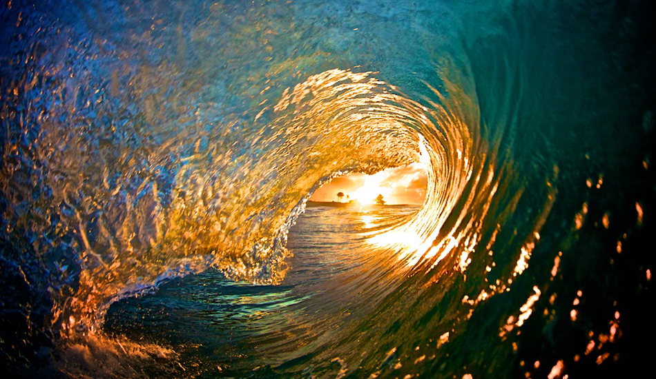 5 months to shoot this wave. Woke up 4:30am every morning to get the holy grail shot (sunrise in barrel shot) I was so frustrated because for months I would wake up and never get the shot. Finally got it here. Image: <a href=\"http://gokenji.com/port/\" target=\"_blank\">Croman</a>