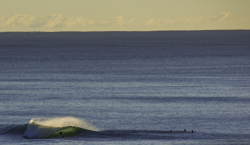 Early Bird Getting The Worm - Dicky Beach, Sunshine Coast. Photo: Kieran Tunbridge