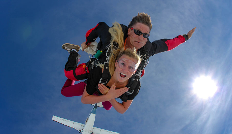 I have never been so scared in my life! Seriously, jumping out of a plane was crazy! But it was also so much fun. I did it in Hawaii this year. It has been on y bucket list for a while so I was stoked to finally check it off. 