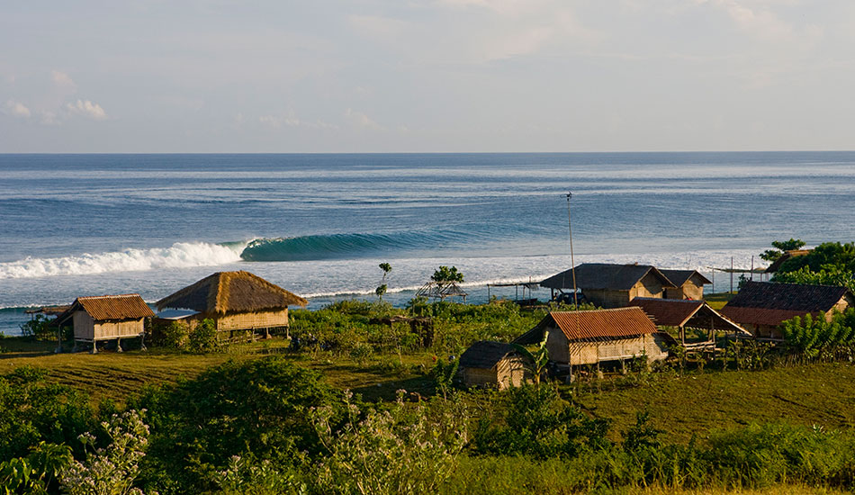 Up on the hill at Desert Point taking an early morning surf check. Wet season means low crowds and in this rare case…. No crowd. Lombok, Indonesia. Photo: <a href=\"http://www.reposarphoto.com\">Jason Reposar</a>