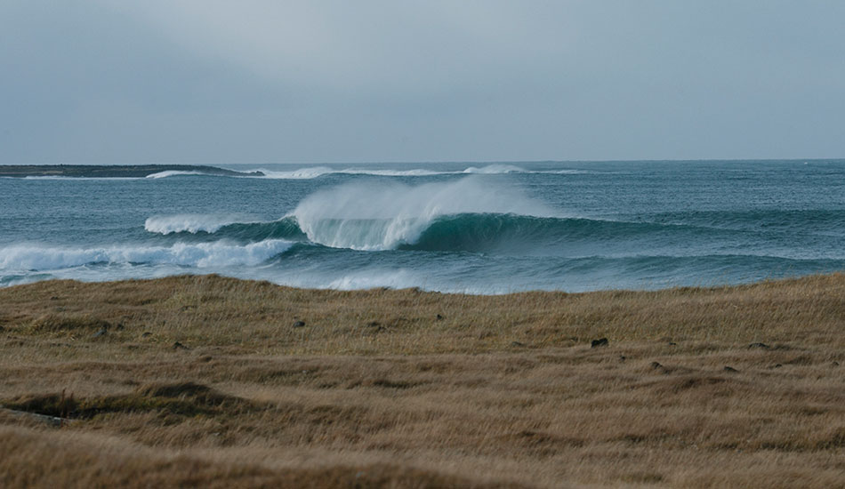 There are tons of surfable waves in Iceland. This is a sight you will see countless times on a morning surf check. We passed up on this wave but still scored epic waves that day. P.S. It’s much bigger than it looks. Photo: <a href=\"http://www.reposarphoto.com\">Jason Reposar</a>