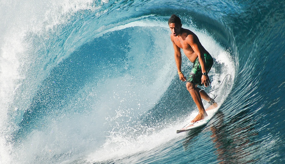 Teahupoo on an O´Neill team trip a few years ago. Photo:  <a href=\"http://www.larsjacobsen.com/\" target=_blank>Lars Jacobsen</a>.