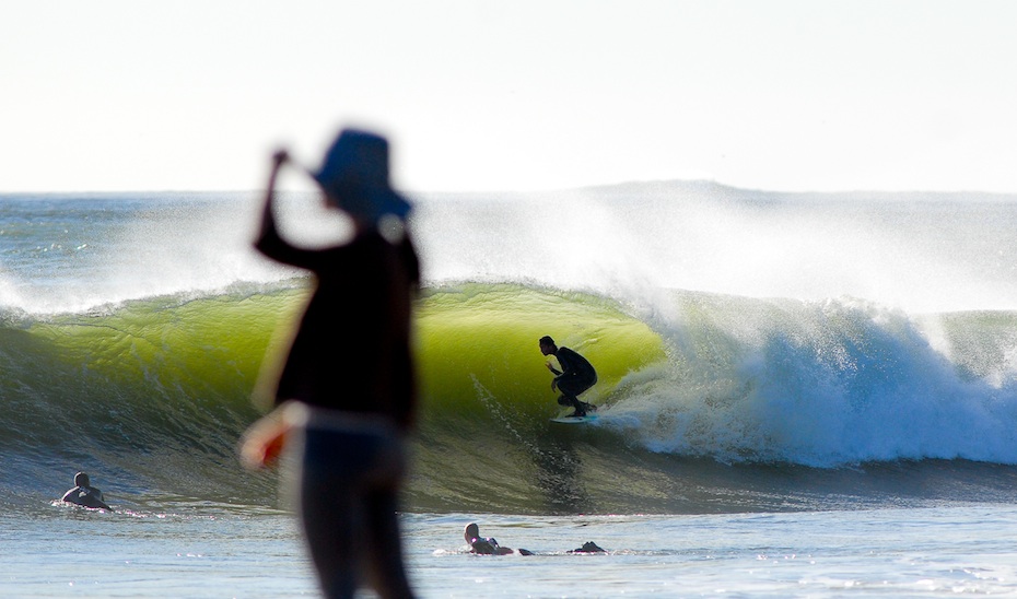 Freesurf session, while the Cold Water Classic was staging the final in Santa Cruz, 2009. Photo:  <a href=\"http://www.larsjacobsen.com/\" target=_blank>Lars Jacobsen</a>.