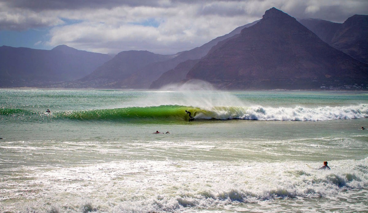 Matt bromley gliding into a long beach drainer. Photo: <a href=\"https://www.facebook.com/pages/Pho-Tye-Studio/398591356893177?fref=nf\"> Tyerell Jordaan</a>