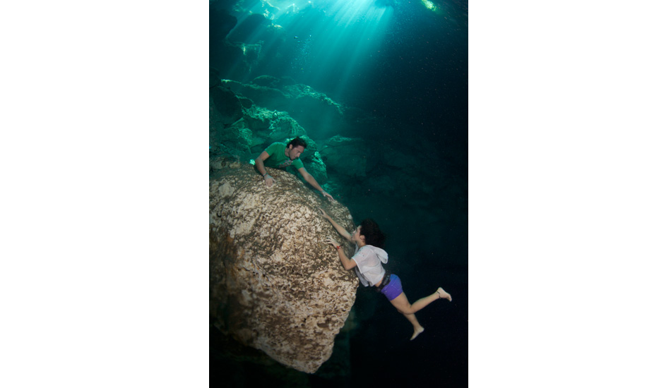 Taking advantage of the underwater shooting environment’s looser views on gravity. Photo: <a href=\"http://liabarrettphotography.com/\" target=_blank>Lia Barrett</a>