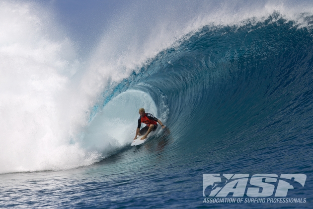 Lightning struck back in Tahiti. Mick Fanning. Photo: ASP