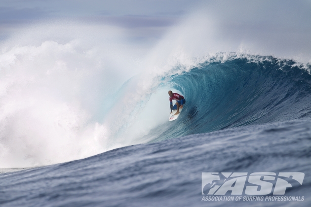 Kelly heeded the call as the Volcom Pro Fiji delivered pumping surf. Photo: ASP