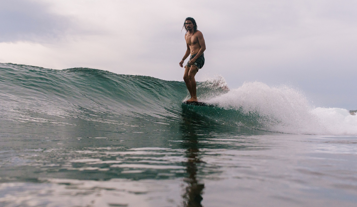 Glassy days in Java. Local Husni Ridwan (@kanghusni) showing us the way. Photo: <a href=\"https://instagram.com/thomaslodin\">@thomaslodin</a>