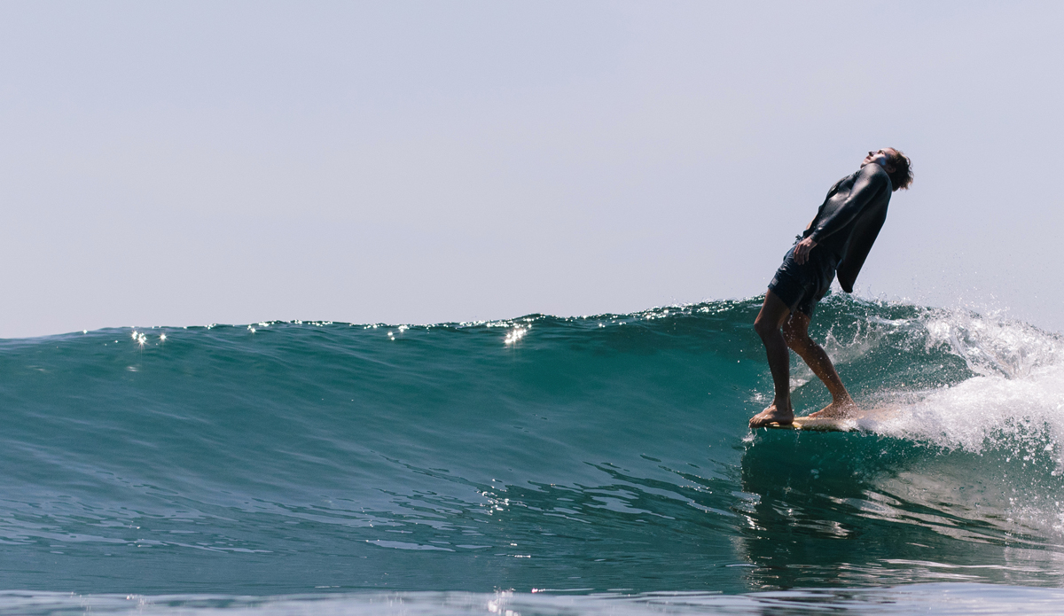 Clear water, coral reef, and perfect and sweet wave. Mathieu Maréchal (@mathieumarechal) on the nose couldn\'t ask for so much bliss. Photo: <a href=\"https://instagram.com/thomaslodin\">@thomaslodin</a>