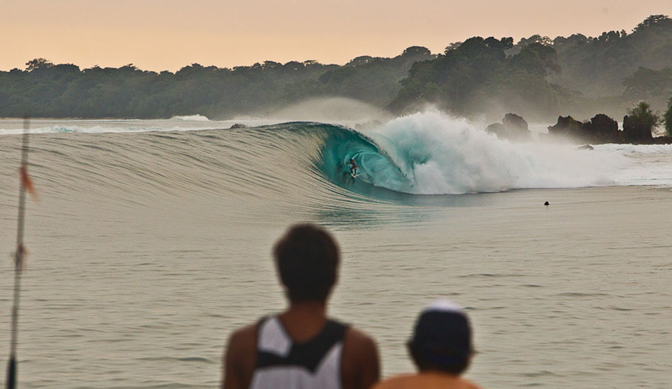 This photo is one of my all time shots. It was nominated for two awards: Surfer Magazine\'s photo of the Year and Australian Surf Photo of the Year. Photo: Brad Masters