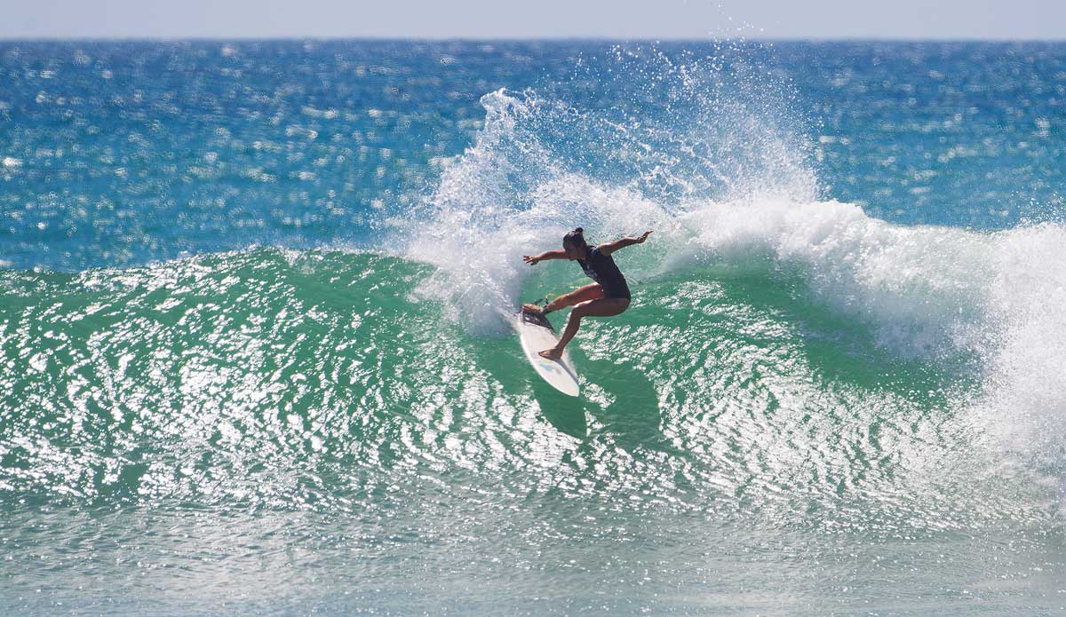 Dark horse Johanne Defay heads to Europe with an equal third under her belt. Photo: <a href=\"http://www.aspworldtour.com/\">ASP/Kirstin</a>