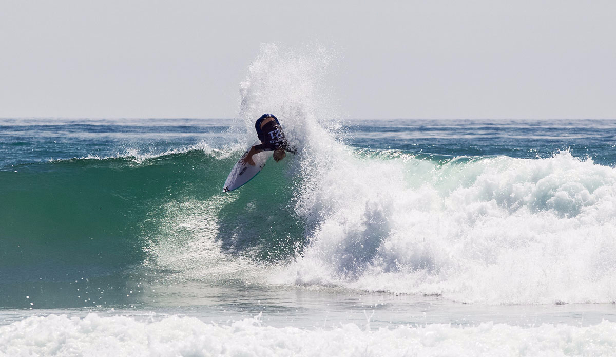 Adrian Buchan of Australia (pictured) winning his Round 3 heat at the Hurley Pro on Thursday September 11, 2015. Adrian posted a score of 8.5 (out of a possible 10) to advance to the next round. Photo: <a href=\"http://www.worldsurfleague.com/\">WSL/<a href=\"https://instagram.com/nomadshotelsc/\"</a>/Rowland</a>