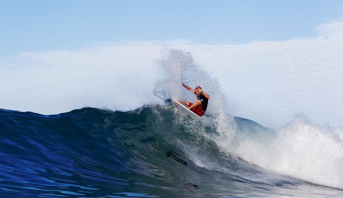 Adam Melling of Australia (pictured) winning his Round 2 heat at the Hurley Pro on Thursday September 11, 2015. Adam posted a score of 7.53 (out of a possible10) to advance to the next round. Photo: <a href=\"http://www.worldsurfleague.com/\">WSL/<a href=\"https://instagram.com/nomadshotelsc/\"</a>/Rowland</a>