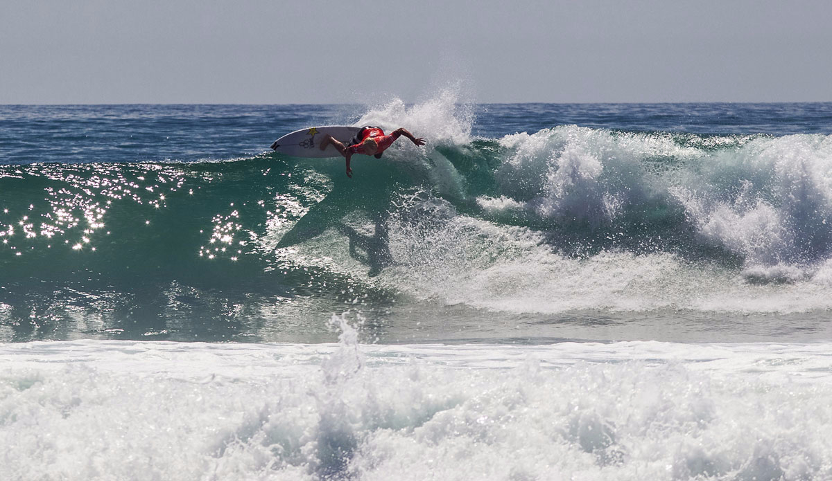 Nat Young of the United States of America (pictured) winning his Round 3 heat at the Hurley Pro on Thursday September 11, 2015. Nat posted a near perfect score of 9.43 (out of a possible10) to advance to the next round. Photo: <a href=\"http://www.worldsurfleague.com/\">WSL/<a href=\"https://instagram.com/nomadshotelsc/\"</a>/Rowland</a>