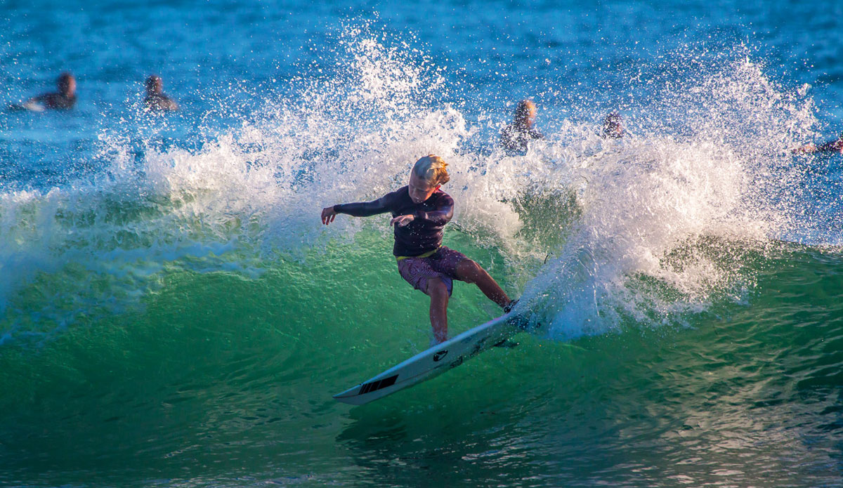 With power like this, Max Beach is surfing beyond his years. Photo: <a href=\"http://instagram.com/jeff_davis\">Jeff Davis</a>