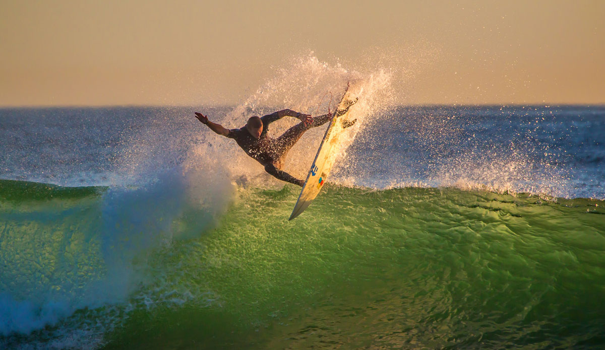 Jeff Lukasik, backlit and fins free. Photo: <a href=\"http://instagram.com/jeff_davis\">Jeff Davis</a>