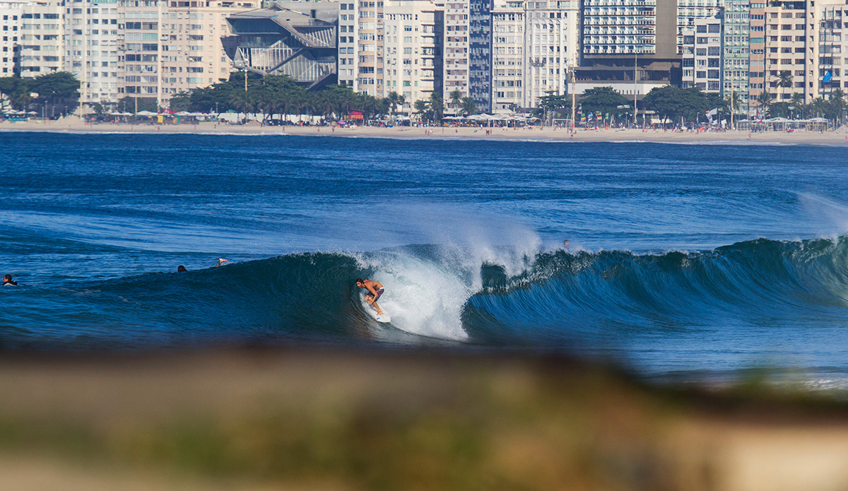 Marcelo Luccas, a local at Copacabana.